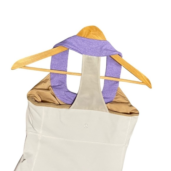LULULEMON | Womens Scoop Neck Tank Top (White/Purple) - Picture 3 of 7